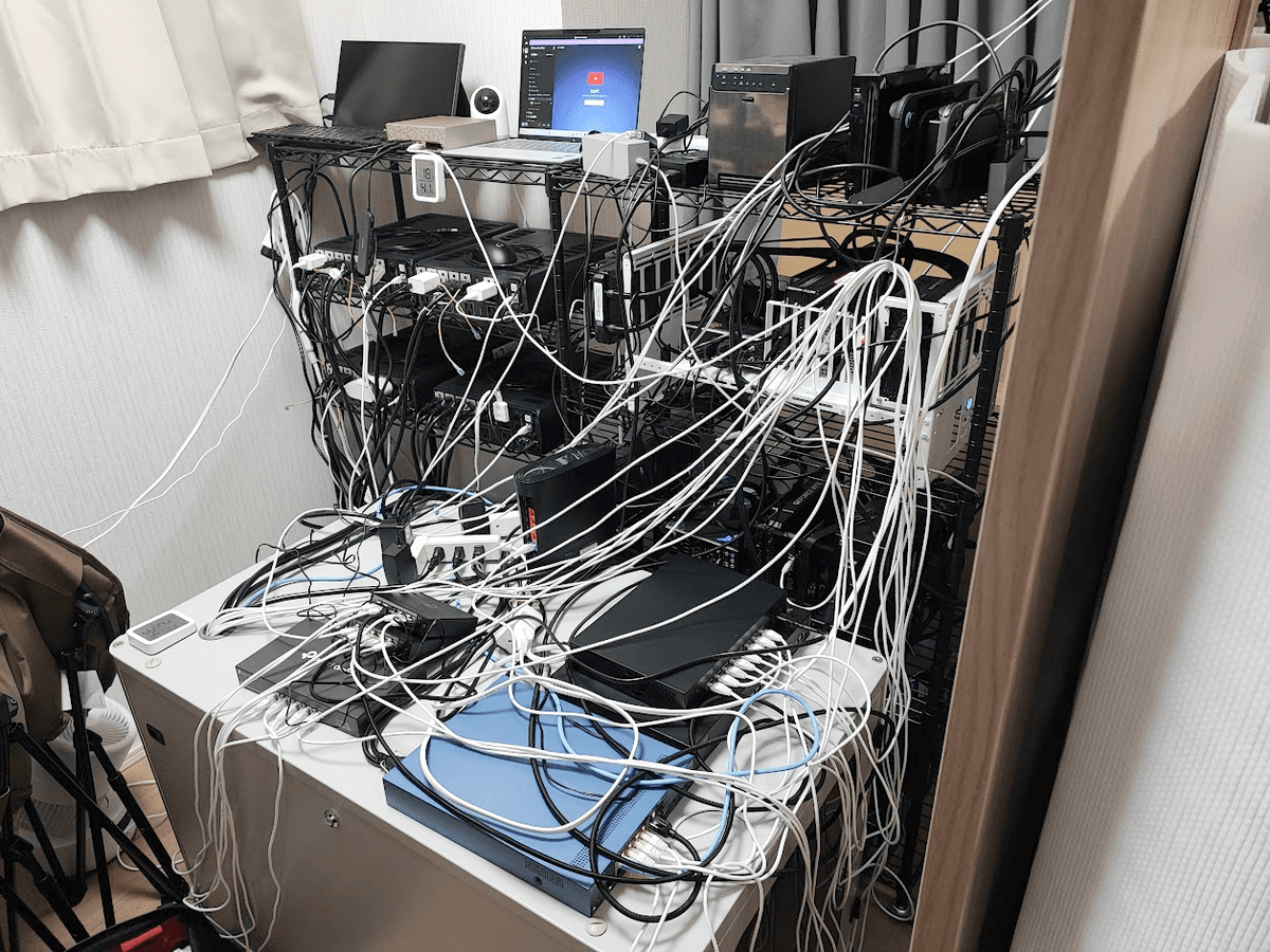 自宅データセンターの設備構築
